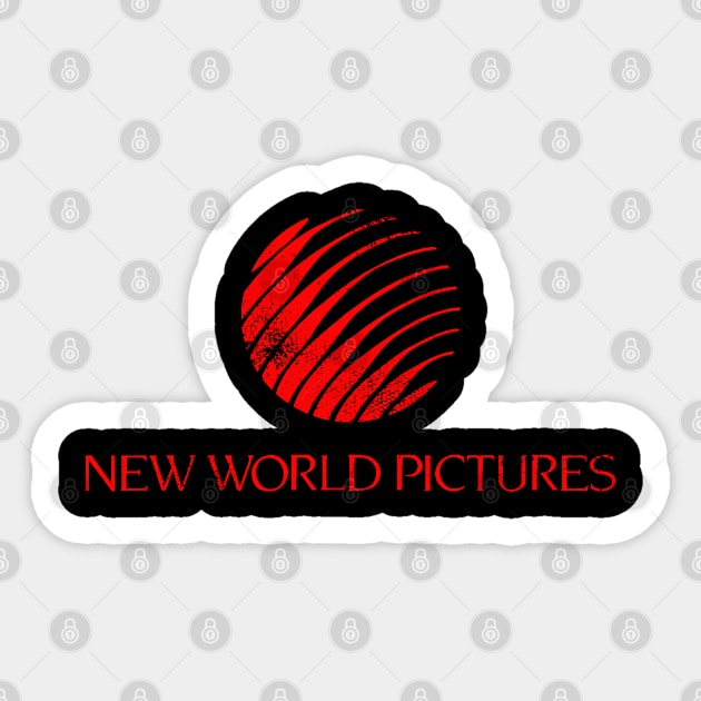 New World Pictures Sticker by Geekeria Deluxe